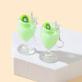 Green Resin Fruit Kiwi Drink Earrings