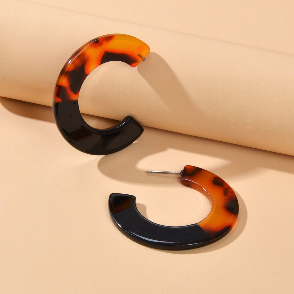 Retro Amber Acrylic Hoop