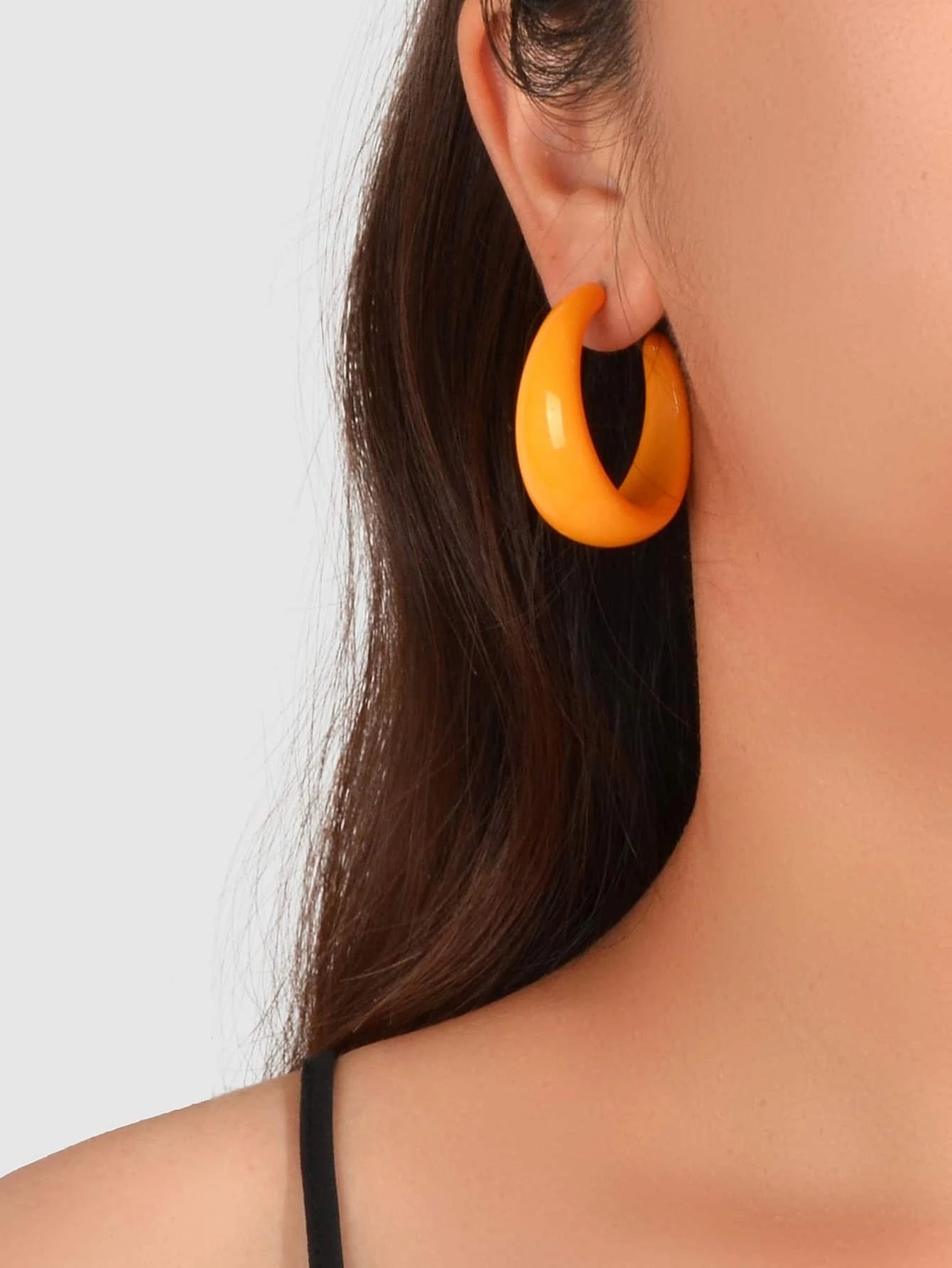 Resin Hoop Earrings