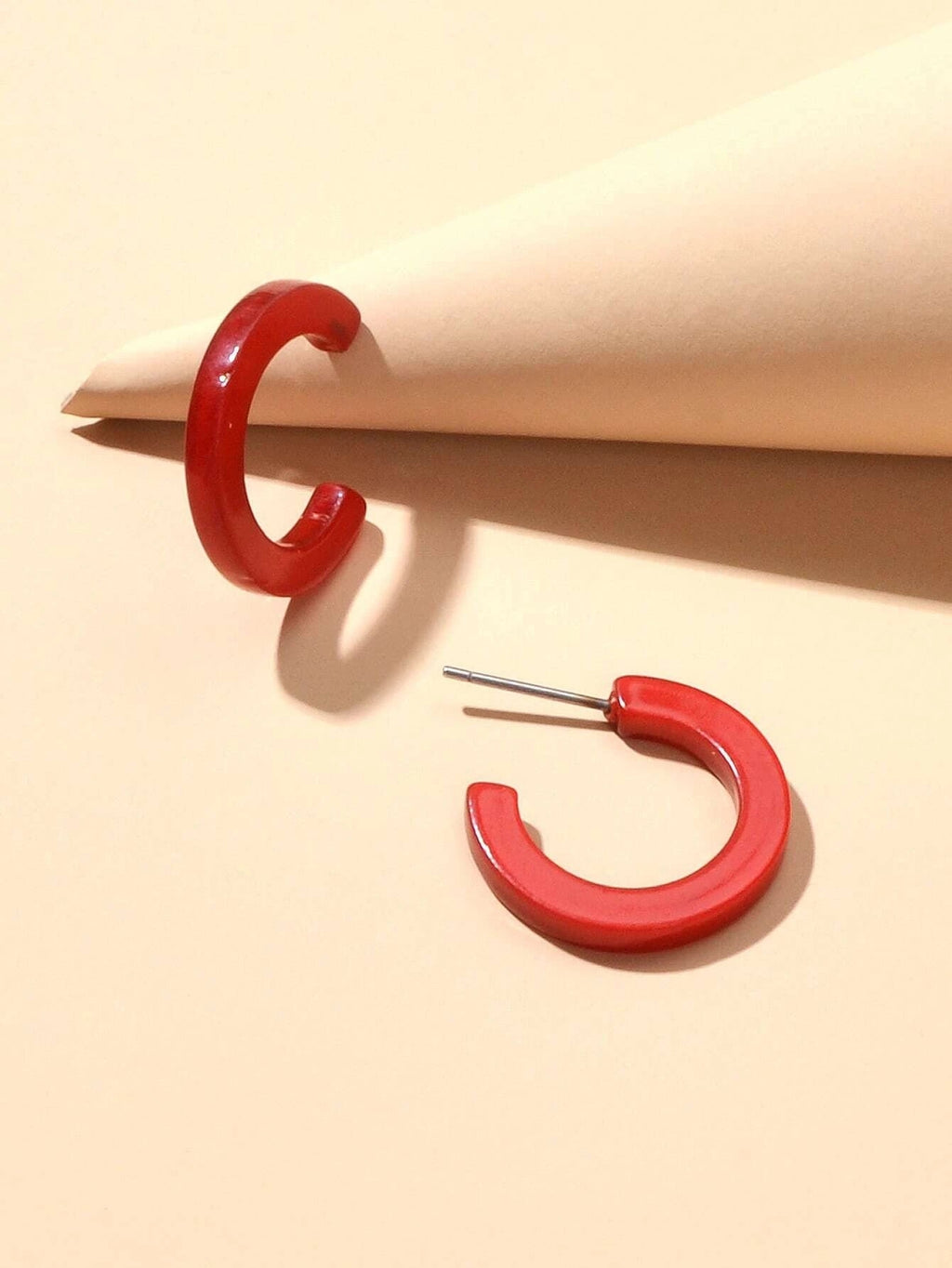Acrylic Hoop Earrings