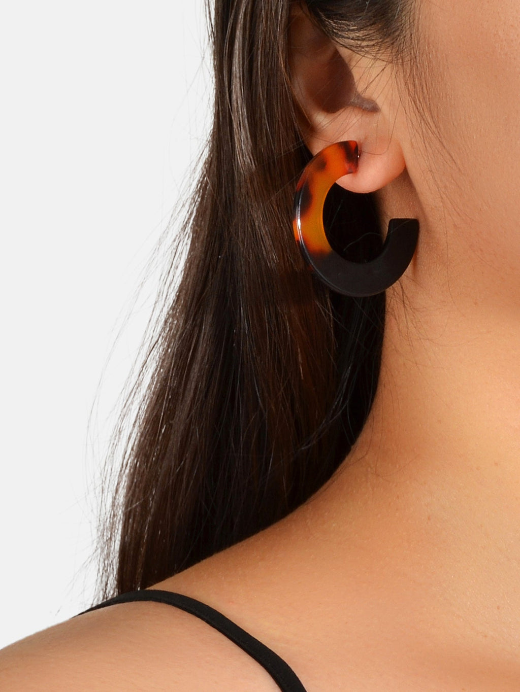 Retro Amber Acrylic Hoop