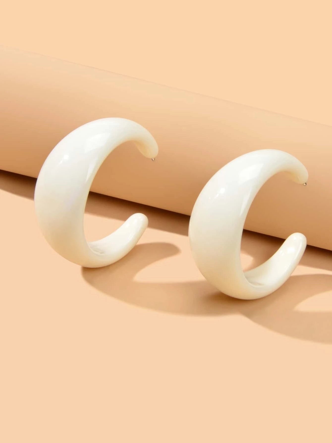 Resin Hoop Earrings