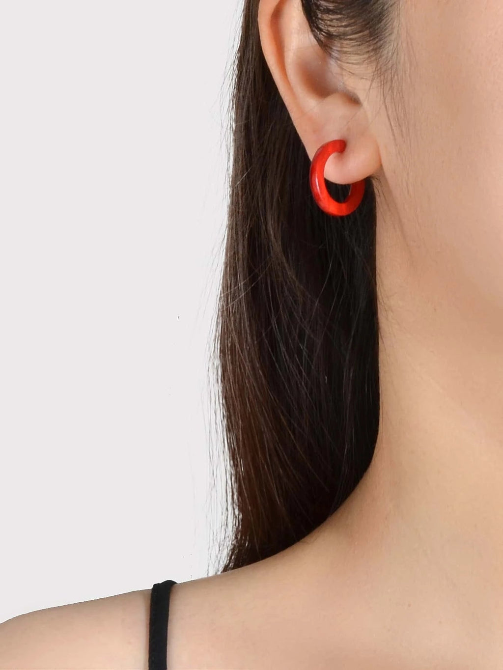 Acrylic Hoop Earrings