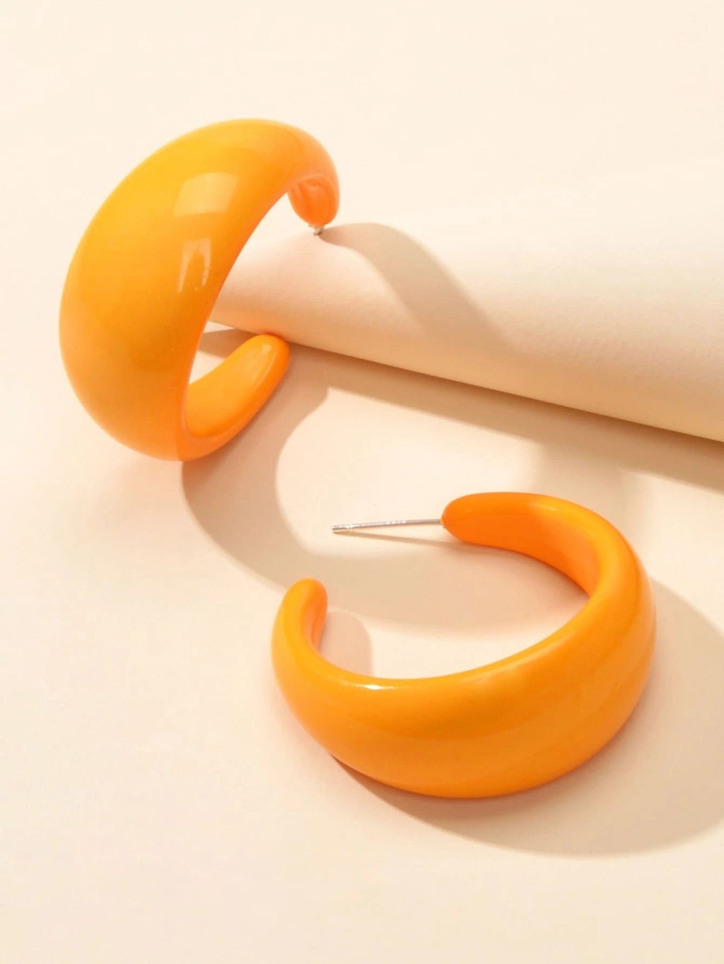 Resin Hoop Earrings