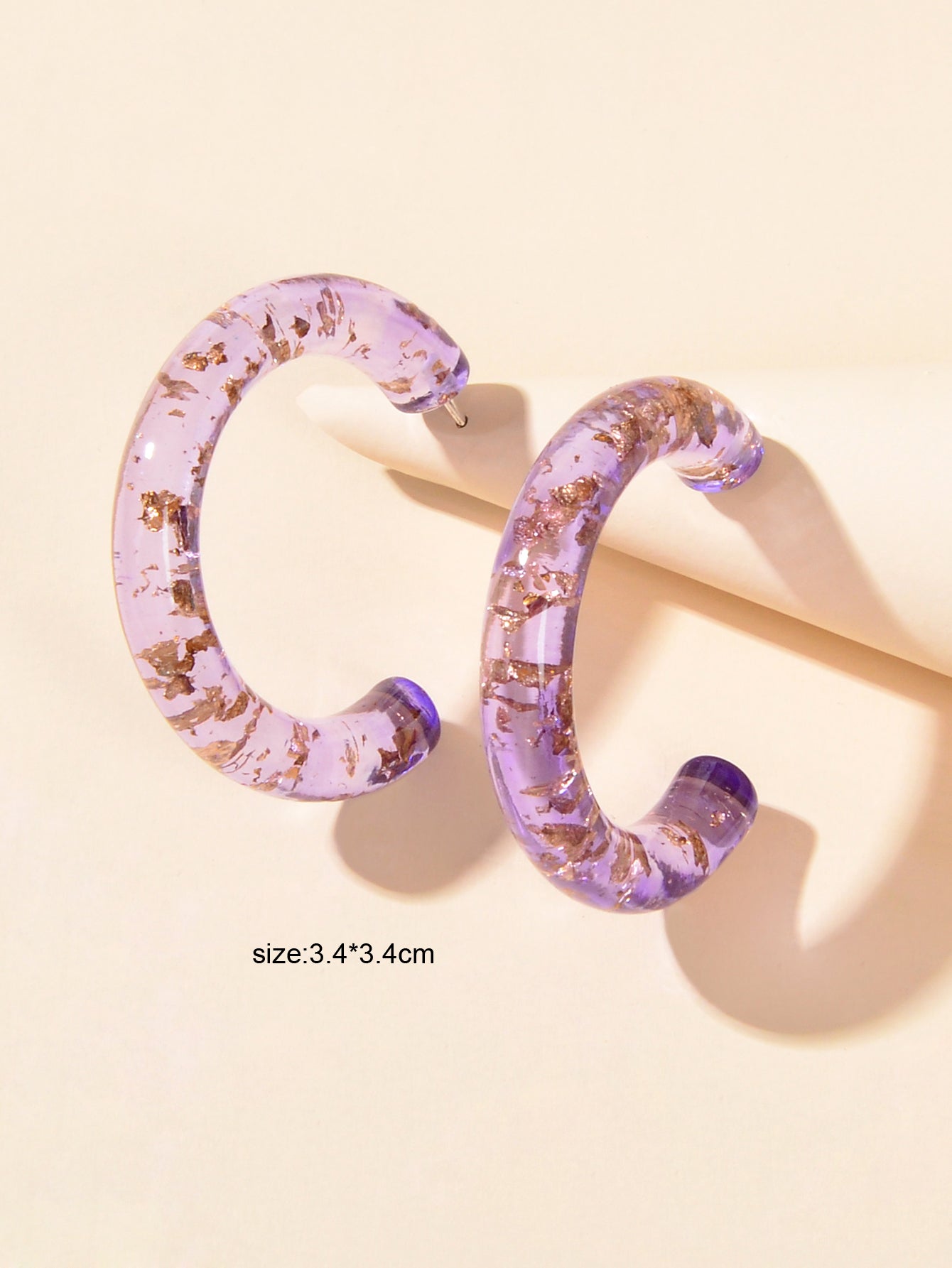 Purple Acrylic Resin Hoop