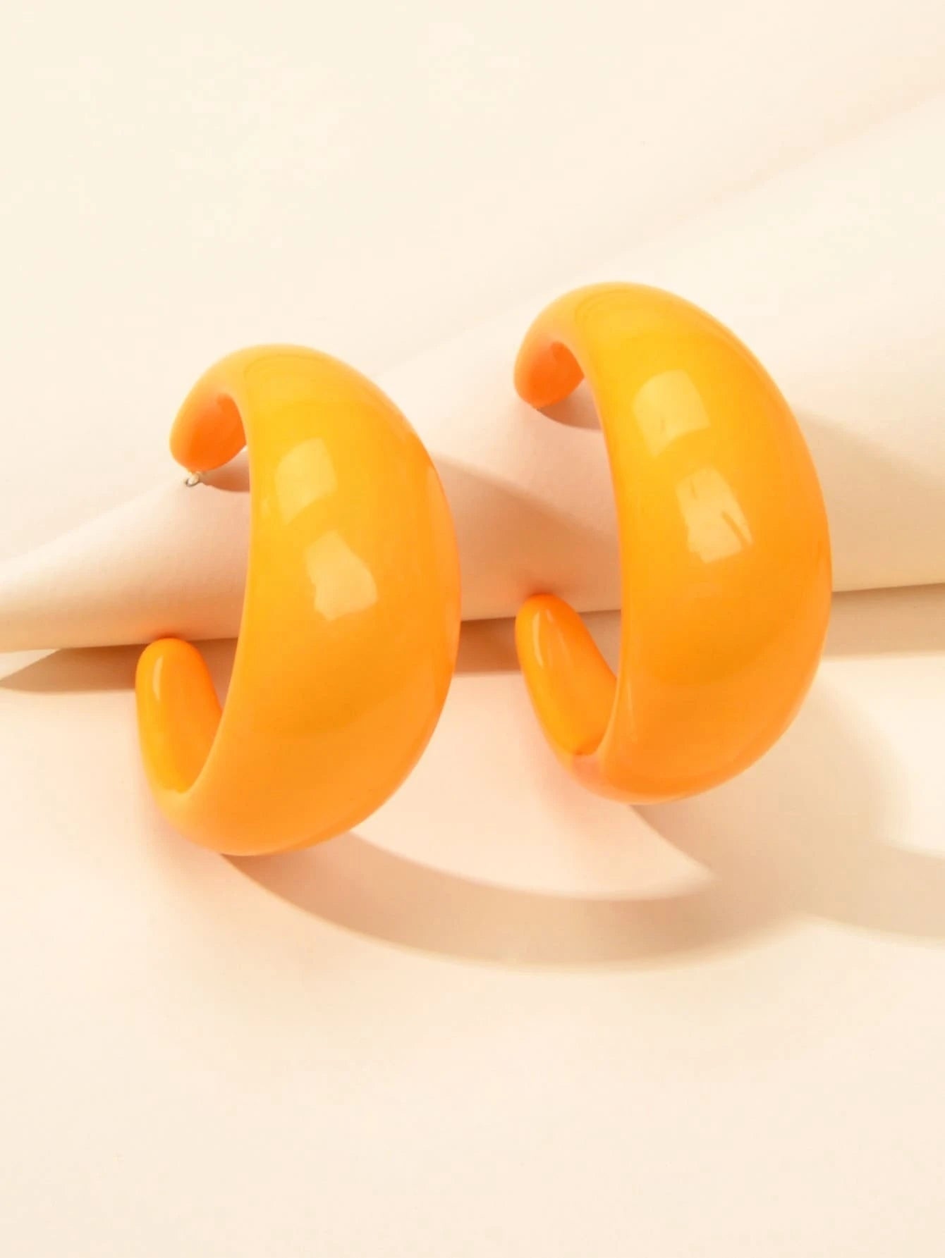 Resin Hoop Earrings