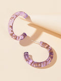 Purple Acrylic Resin Hoop