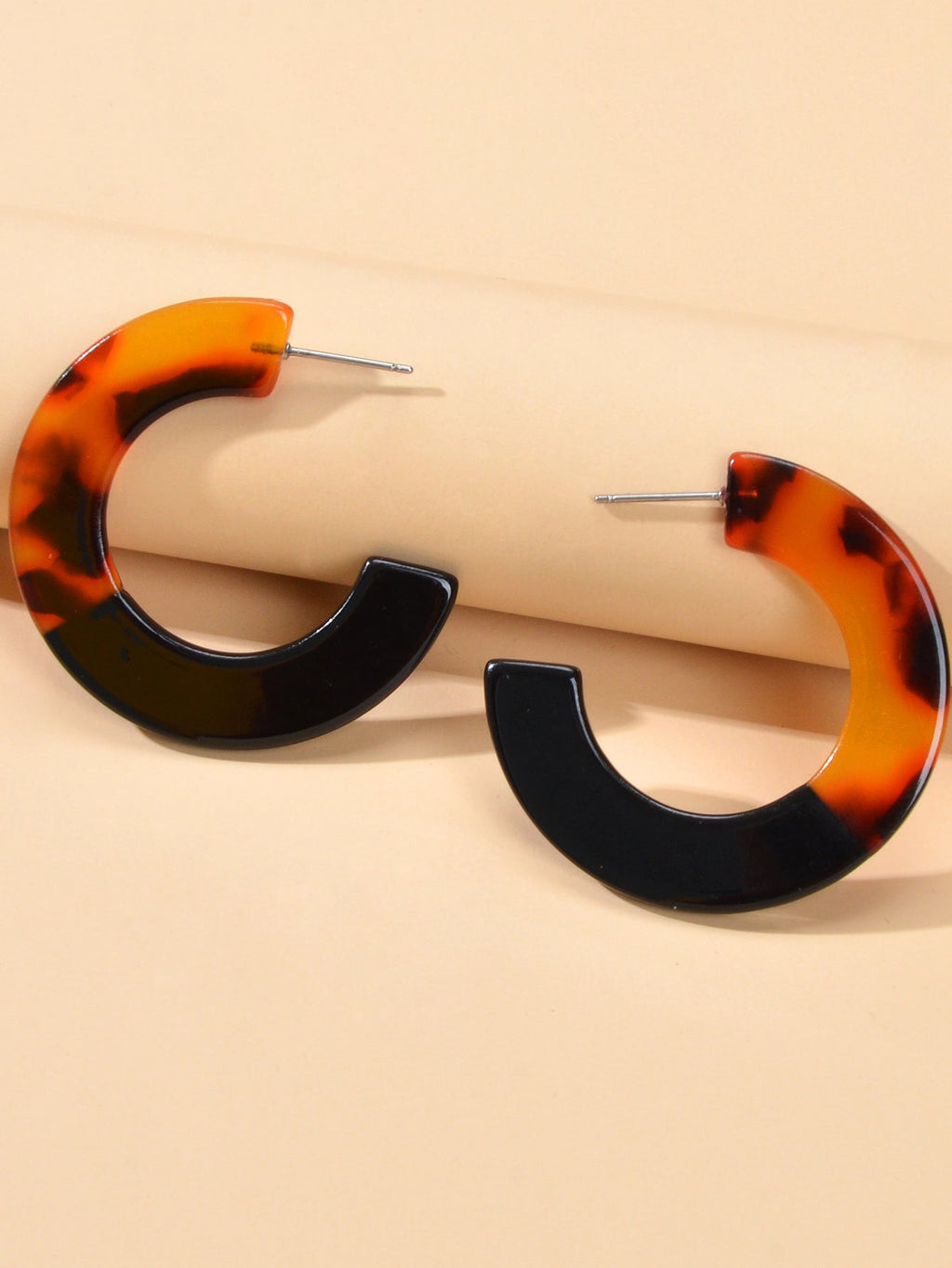 Retro Amber Acrylic Hoop
