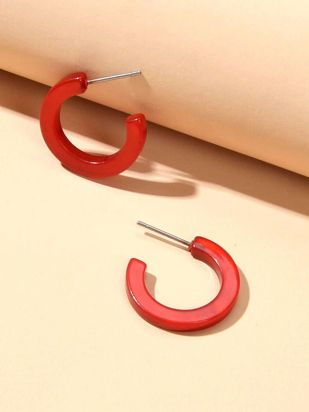 Acrylic Hoop Earrings