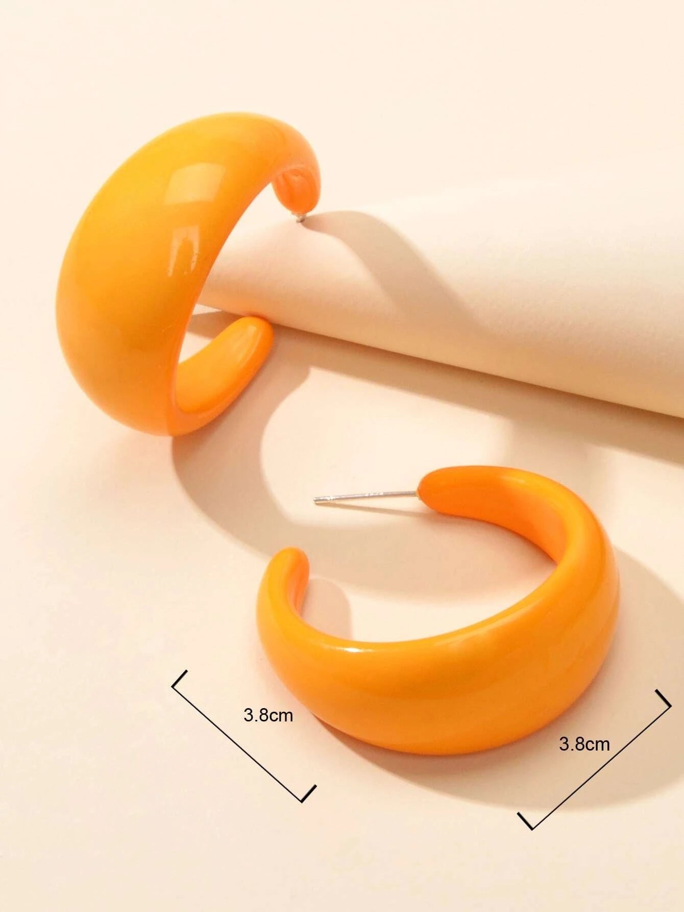 Resin Hoop Earrings