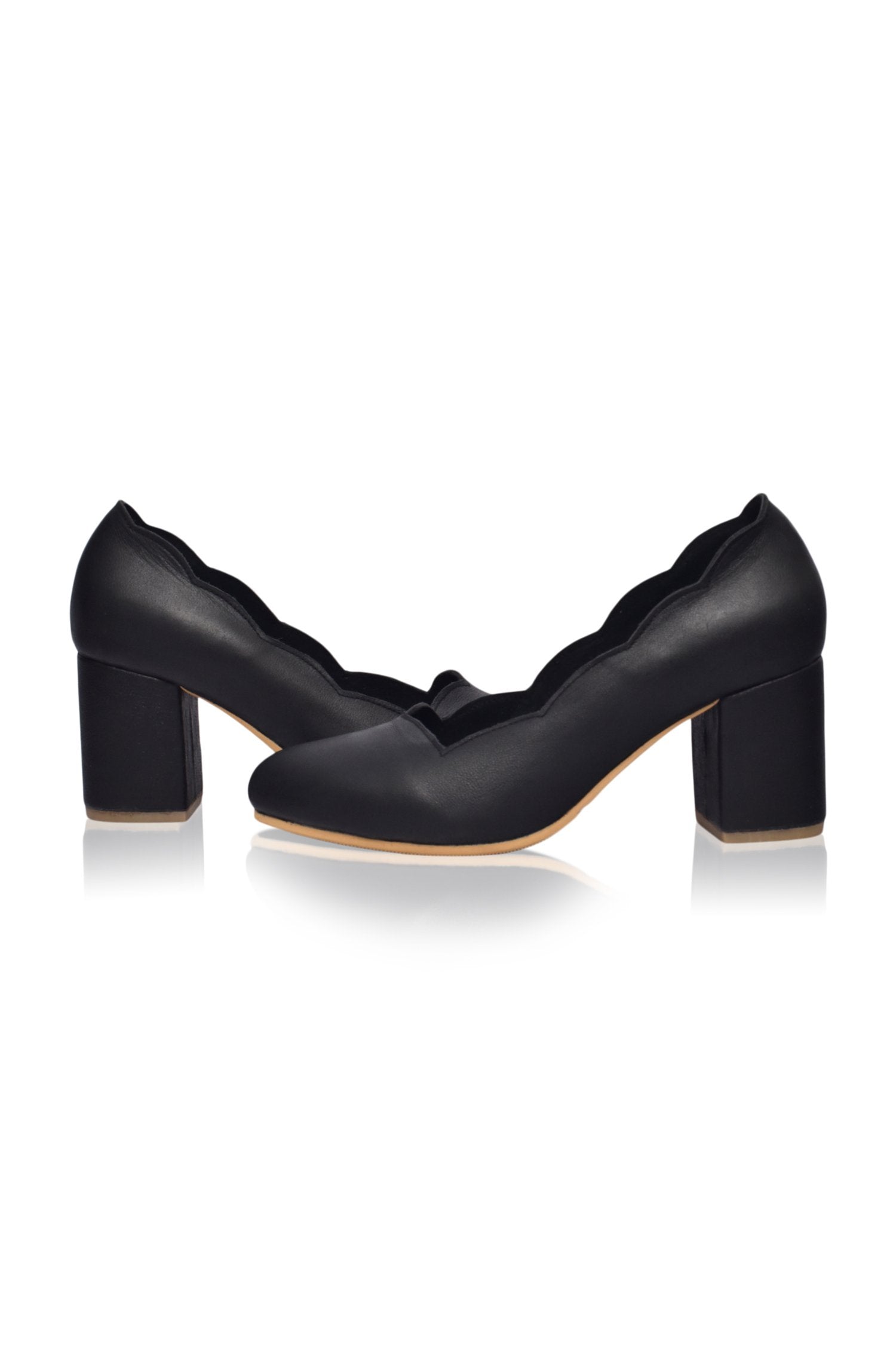 Alia Classic Leather Heels (Sz. 4 & 10.5)
