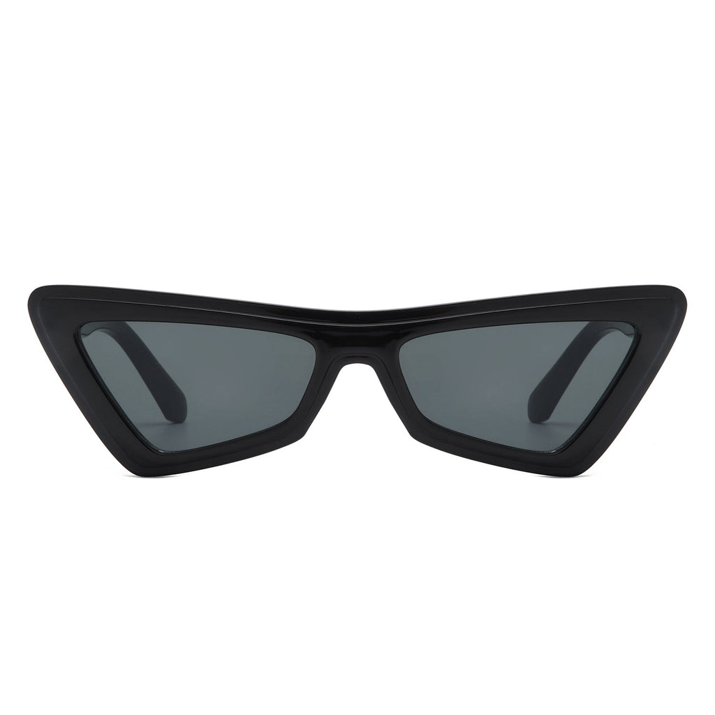 Sublar - Retro Triangle Fashion Colorful Cat Eye Women Sunglasses