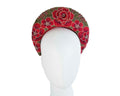 Exclusive red headband by Cupids Millinery