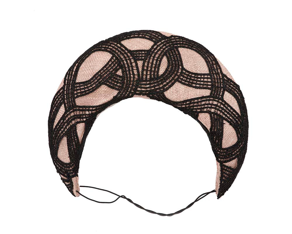 Bespoke pink headband racing fascinator by Cupids Millinery