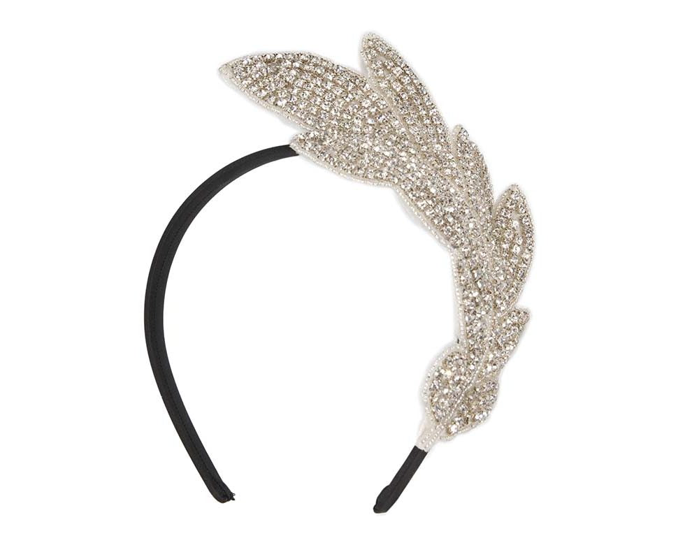 Bespoke sparkling silver fascinator by Cupids Millinery