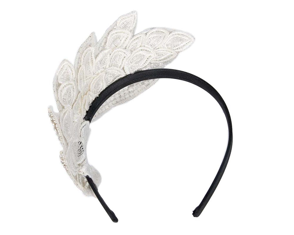 Bespoke sparkling silver fascinator by Cupids Millinery