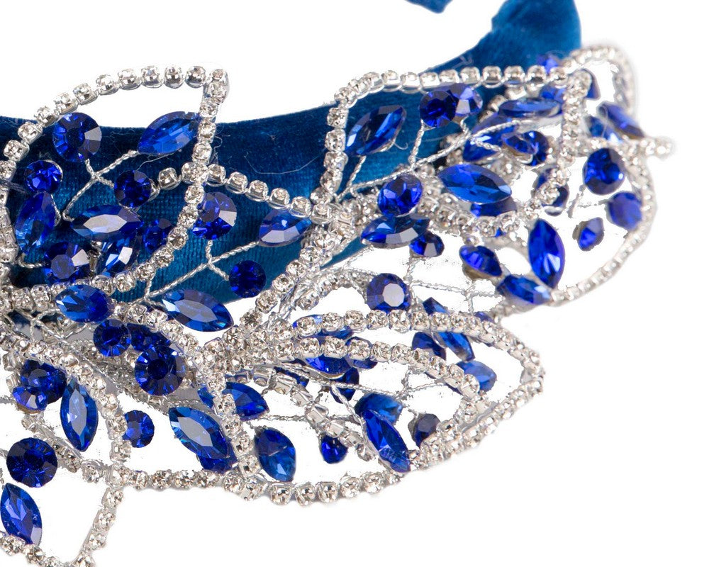 Royal Blue fascinator headband by Cupids Millinery