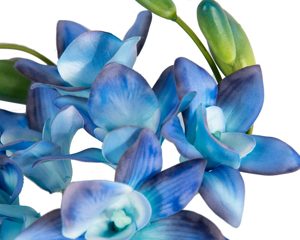 Exclusive blue flower fascinator headband by Cupids Millinery