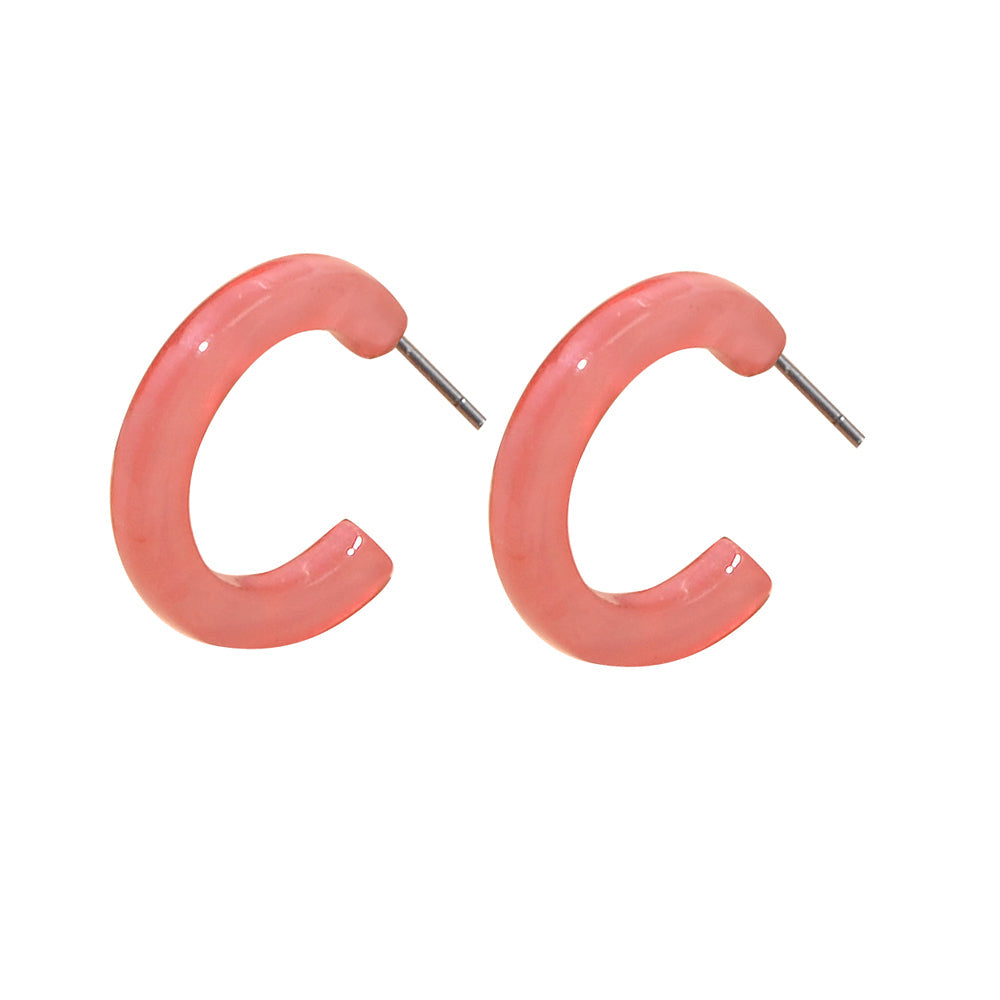 Acrylic Hoop Earrings