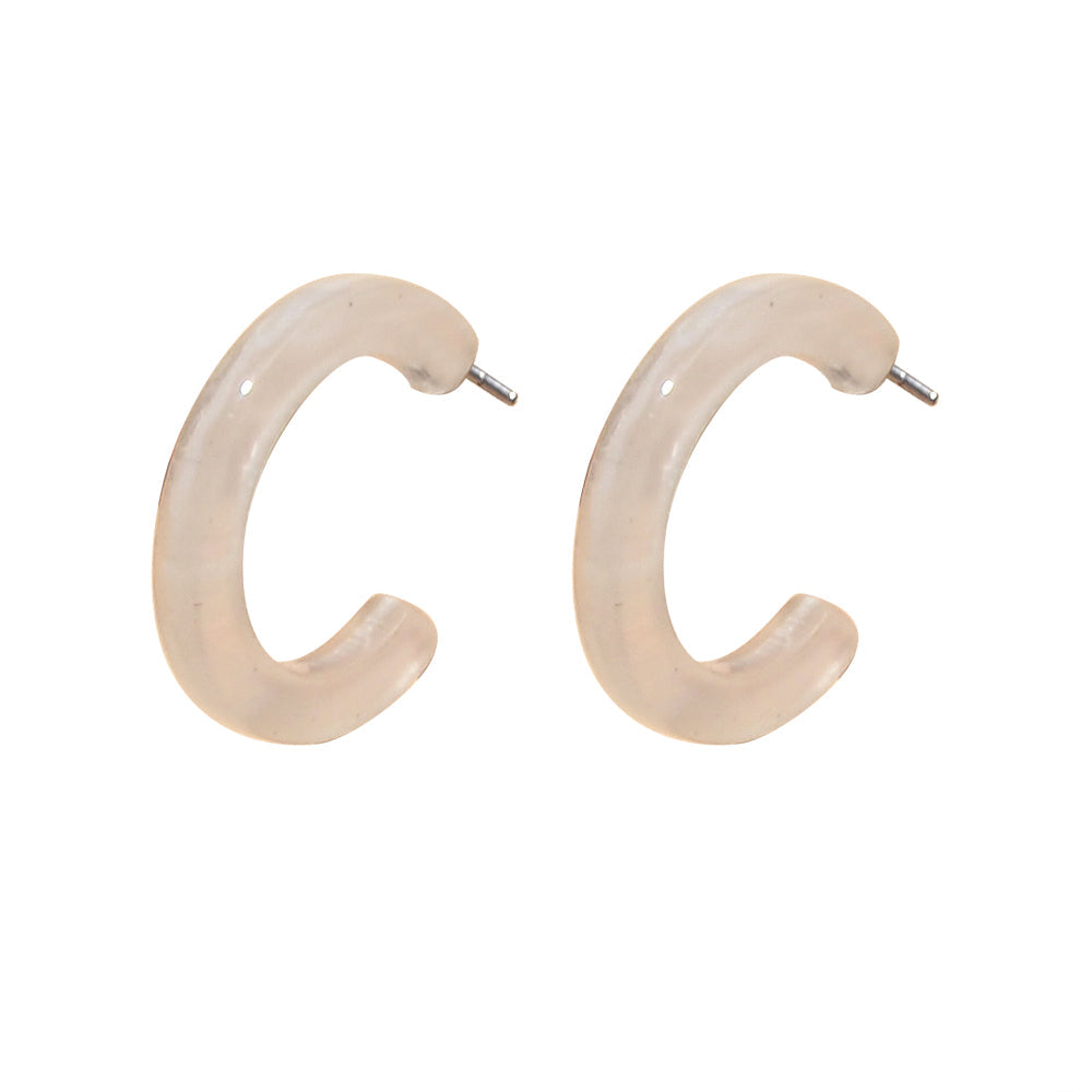 Acrylic Hoop Earrings