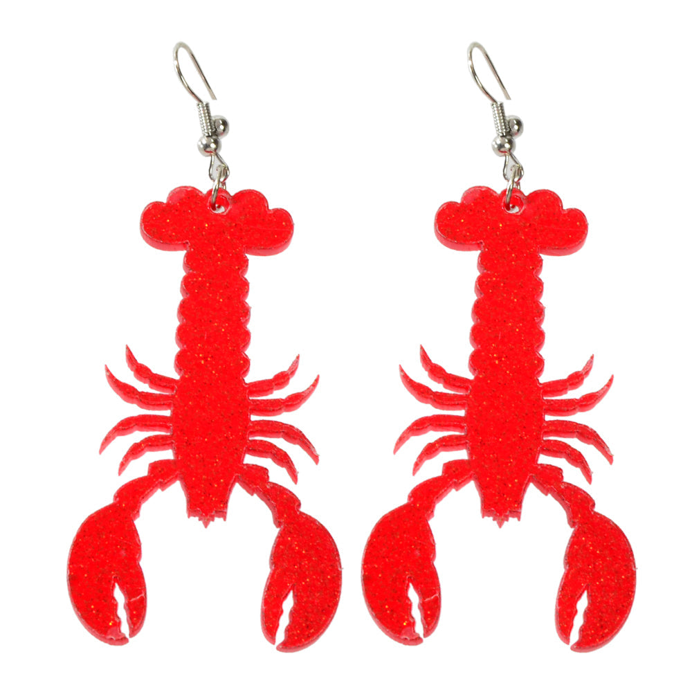 Shining Red Resin Acrylic Lobster