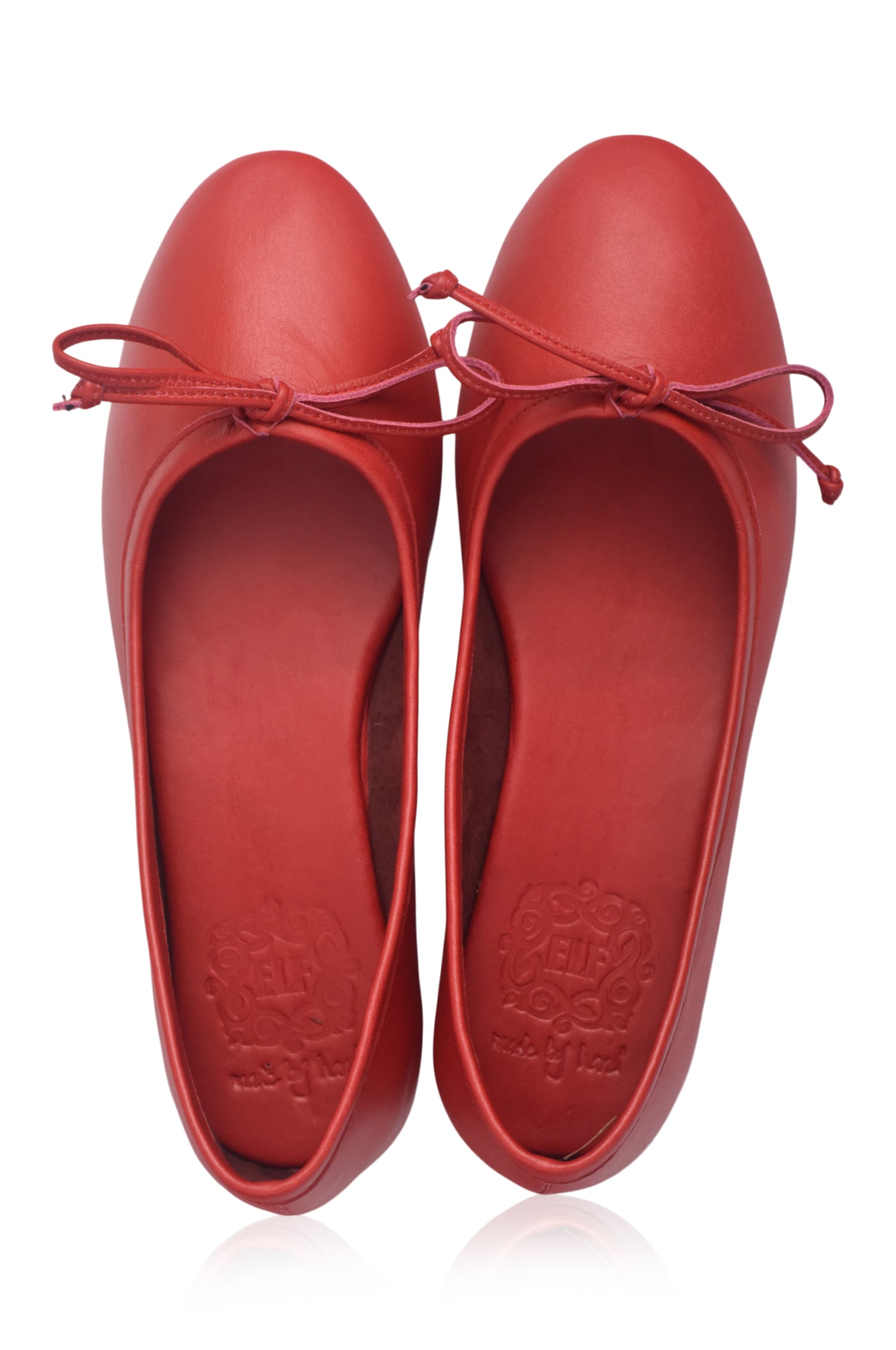 Elaria Bow Leather Ballet Flats