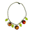 Handmade Autumn Leaf Charm Necklace Handmade