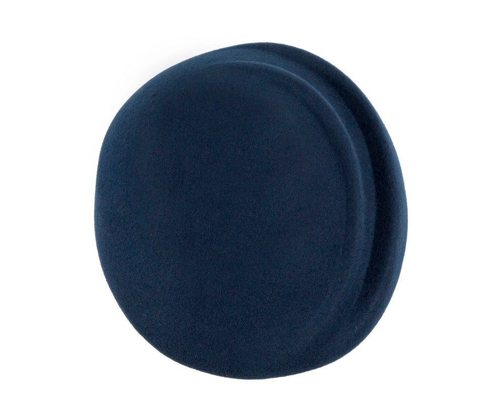 Navy winter felt beret by Max Alexander