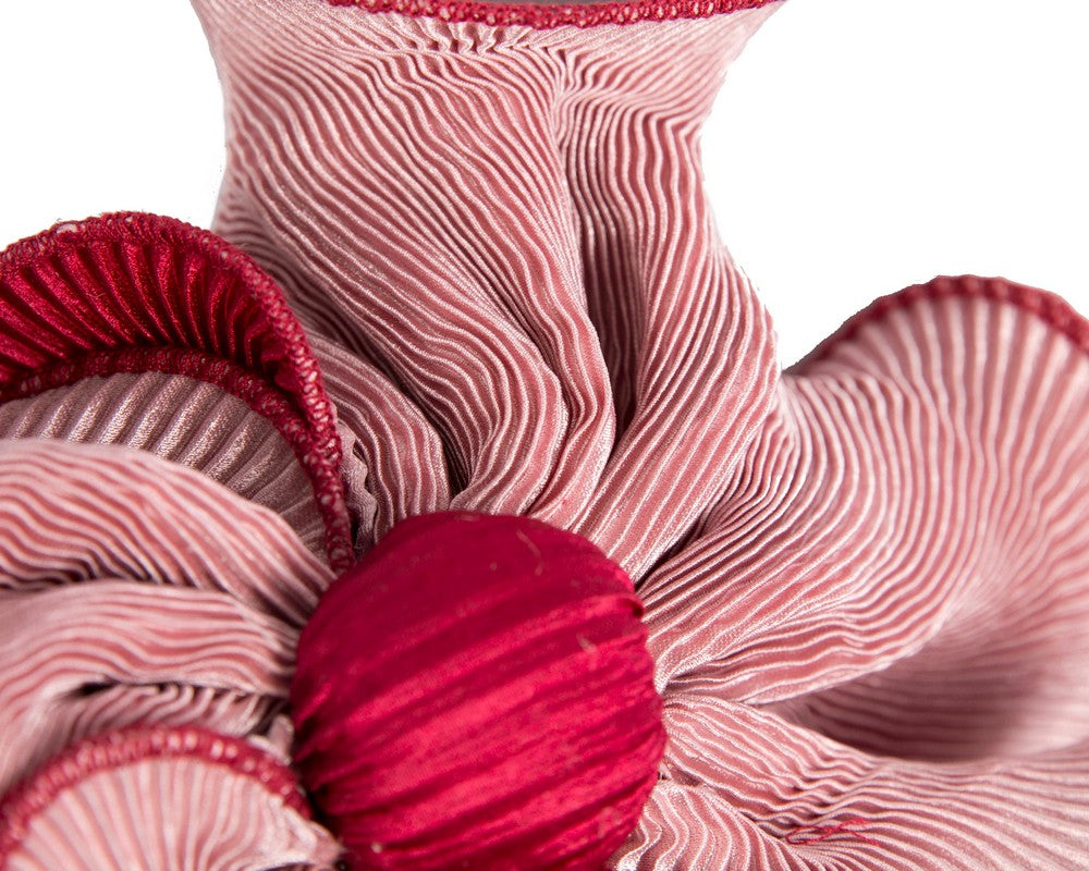 Pink & Wine racing fascinator by Max Alexander
