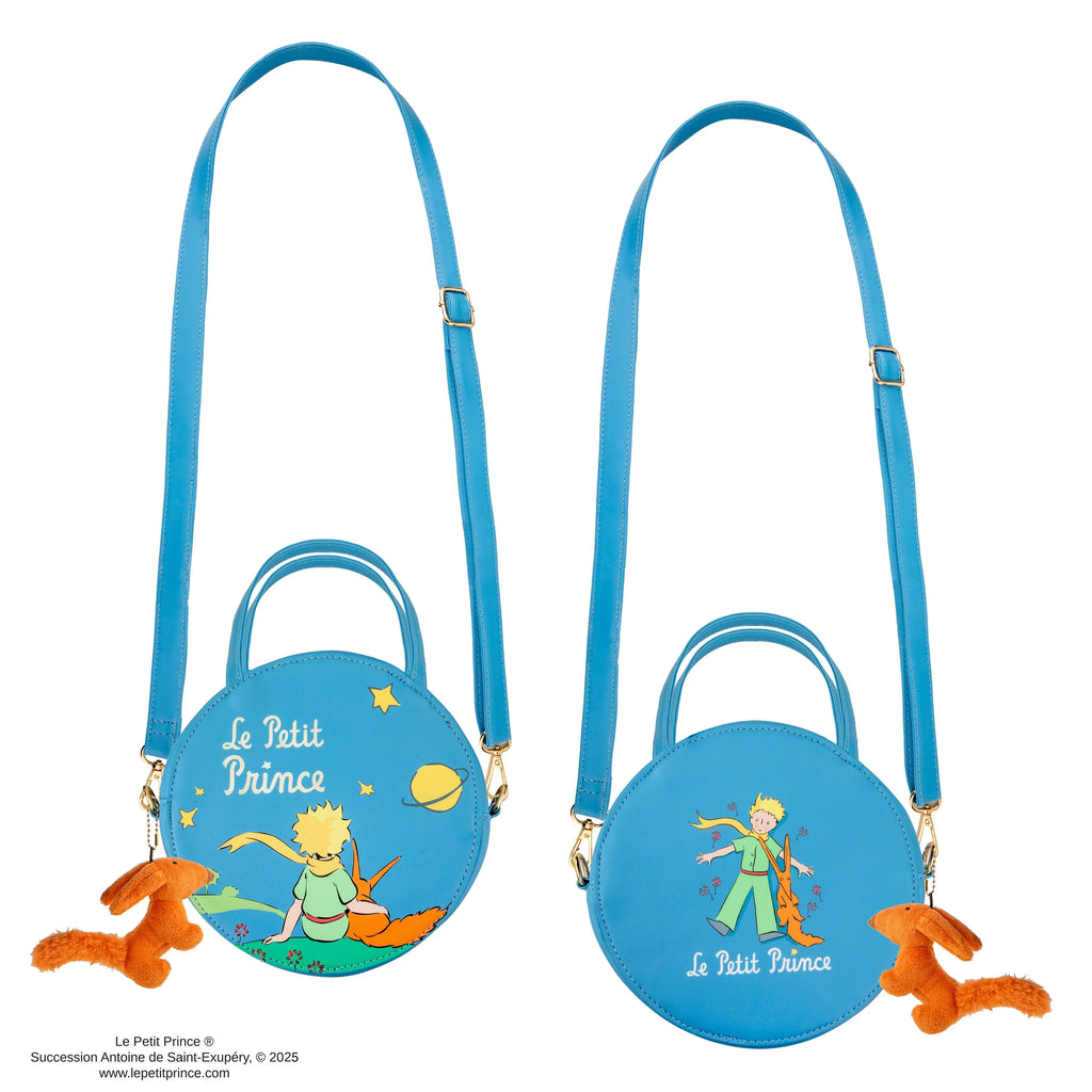 The Little Prince Stargazing Crossbody Bag with Fox Plush Charm