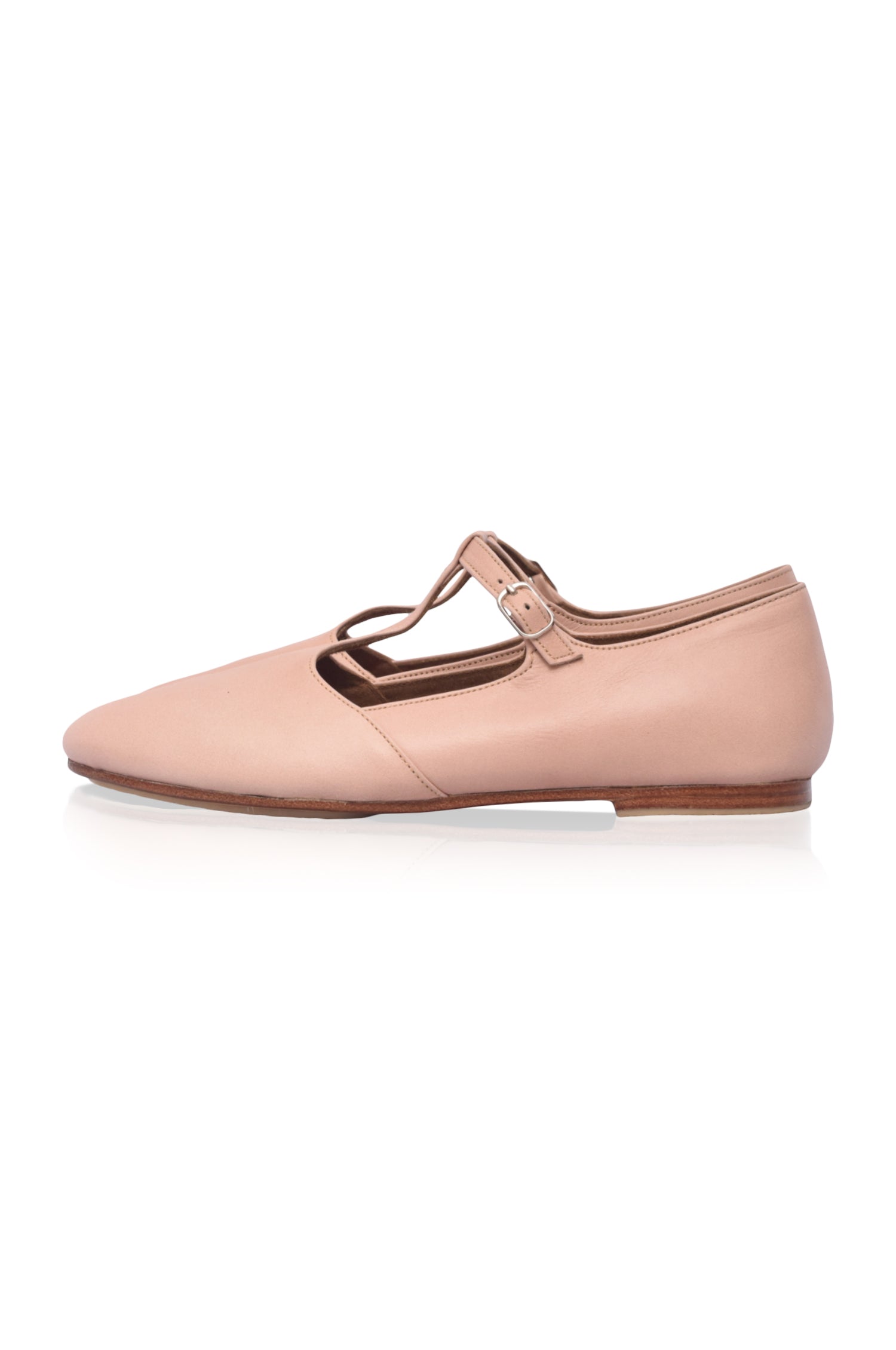 Simplicity Round Toe T-Strap Flats