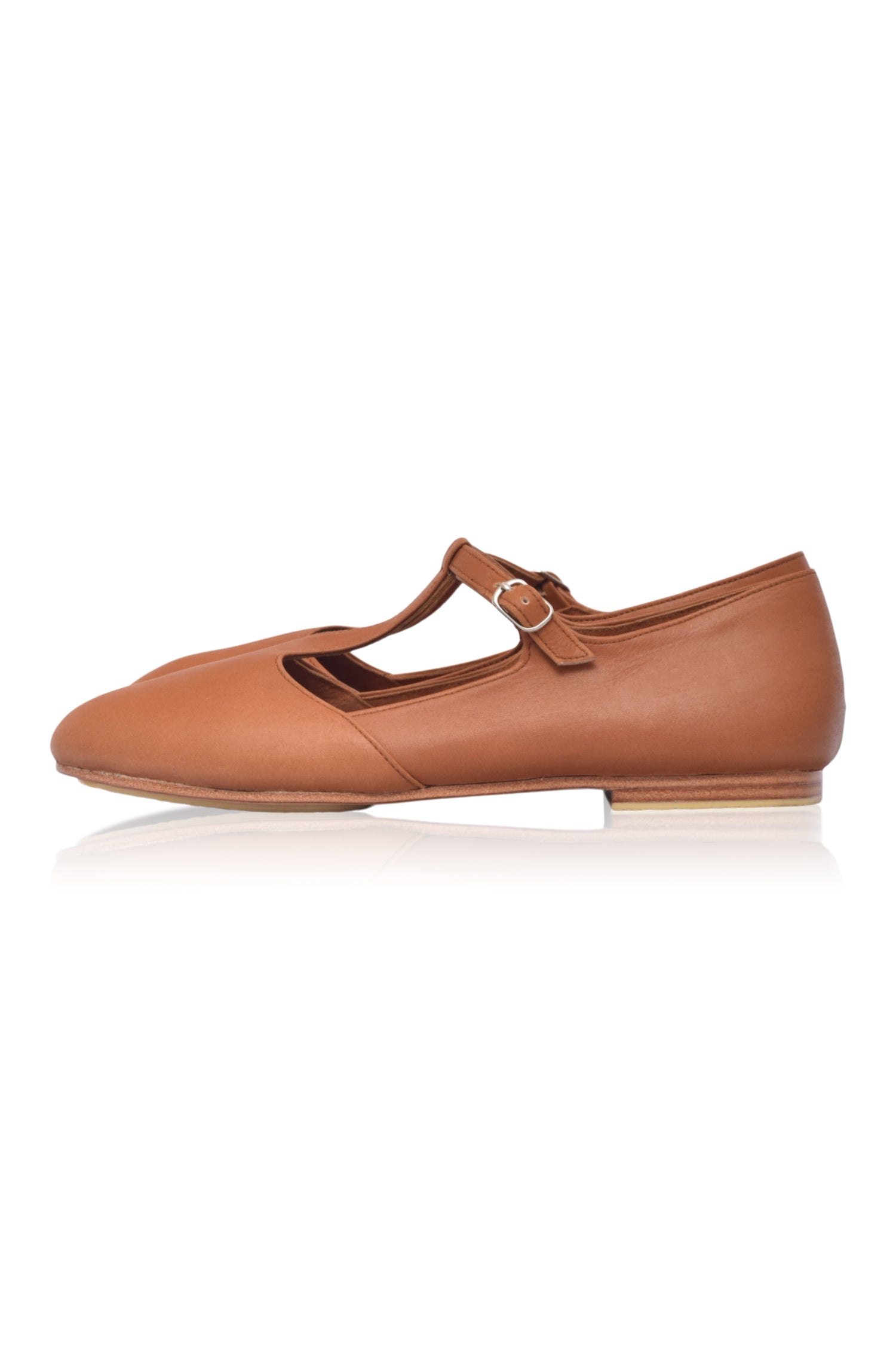 Simplicity Round Toe T-Strap Flats