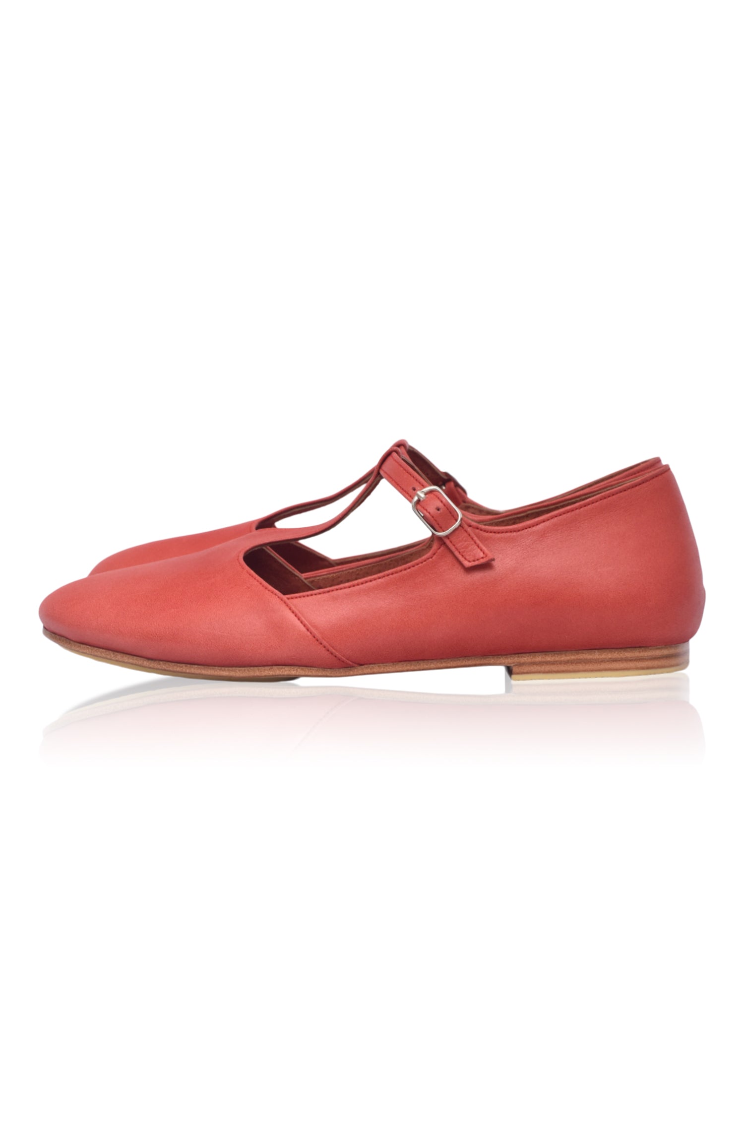 Simplicity Round Toe T-Strap Flats
