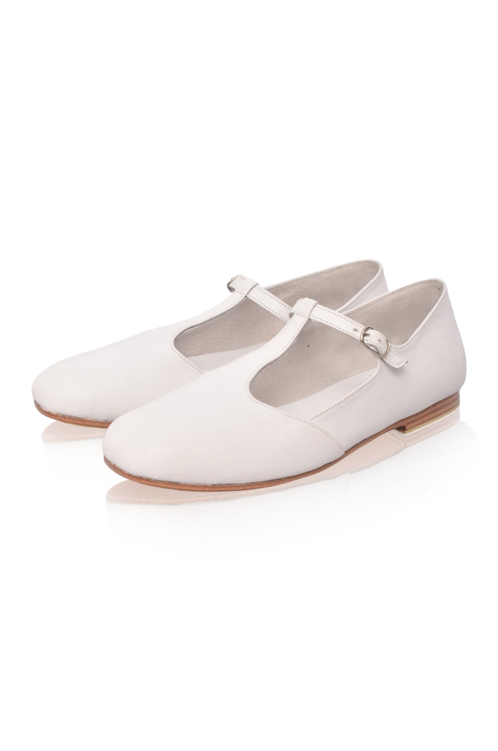 Simplicity Round Toe T-Strap Flats