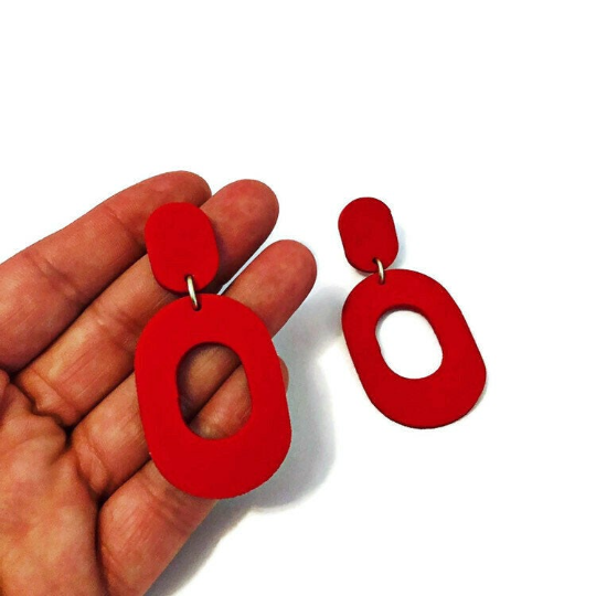 Black Clip On Earrings for Non Pierced Ears- "Pam"
