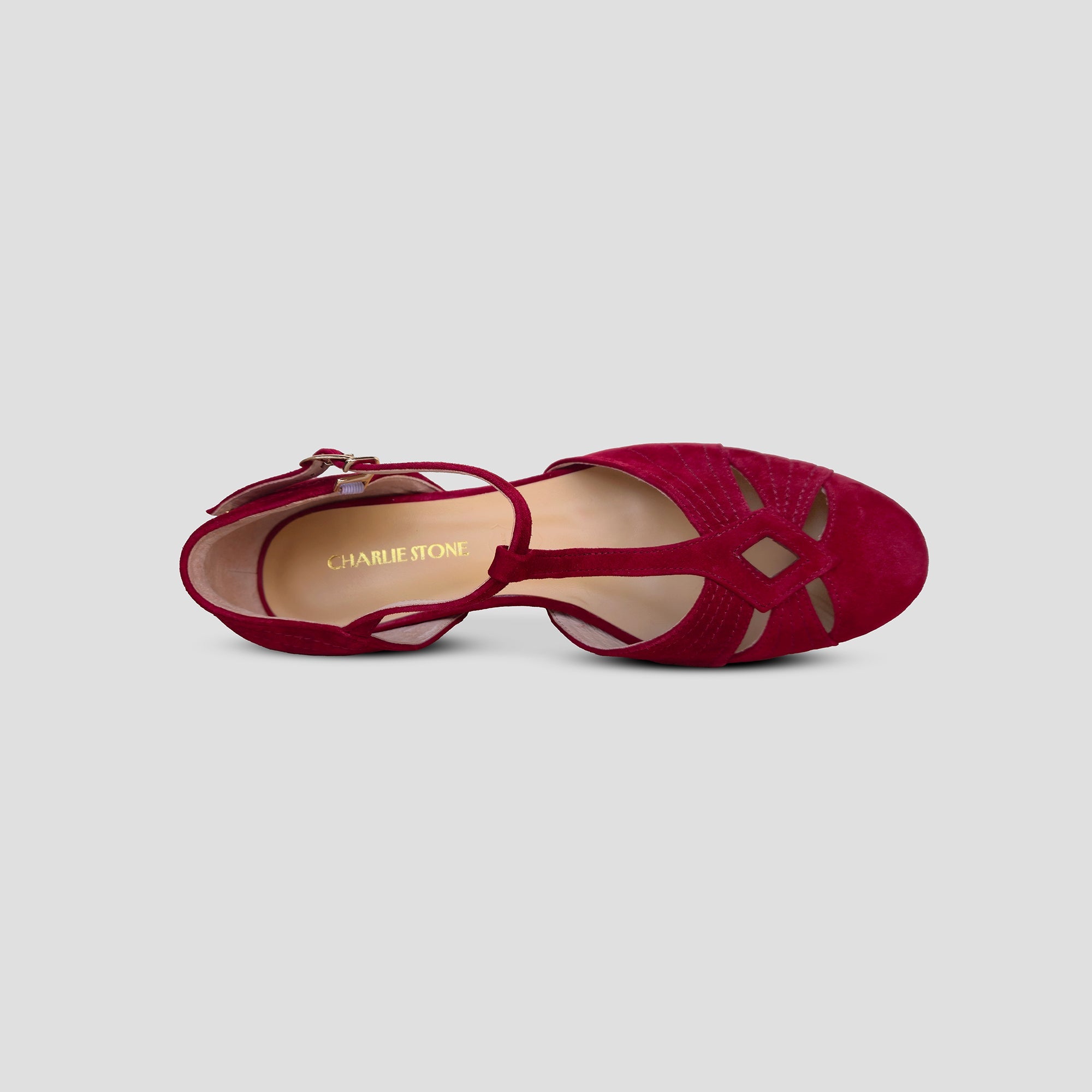 London (Wine Red Suede)