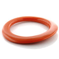 Plastic Bangle with Synthetic Stone in Orange
