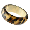 Resin Bangle with Synthetic Synthetic Stone in Animal pattern