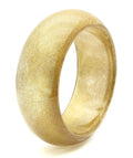 Resin Bangle with Synthetic Synthetic Stone in Brown